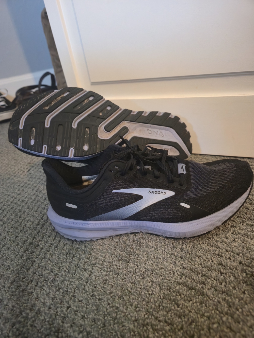 Brooks Women's Black and Purple Running Shoes